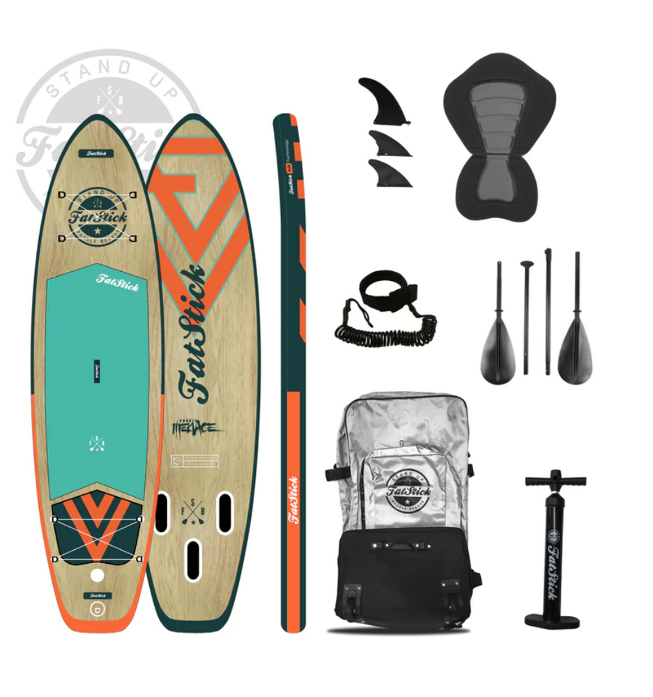 Wooden Menace 11'2 Inflatable Paddleboard | Full Package