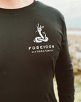 Poseidon Rattlesnake Long Sleeve T-Shirt | Black